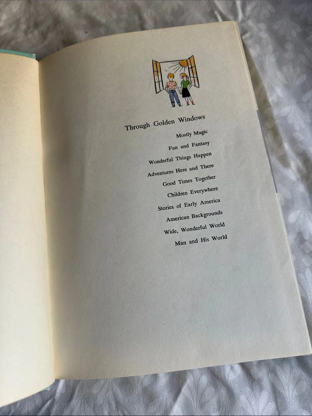 Through Golden Windows Mostly Magic Children's Vintage Hardcover Book
